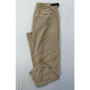 Exofficio vintage Relaxed Fit Belted 100% Nylon Hiking Pants. Brown, Men's XL.